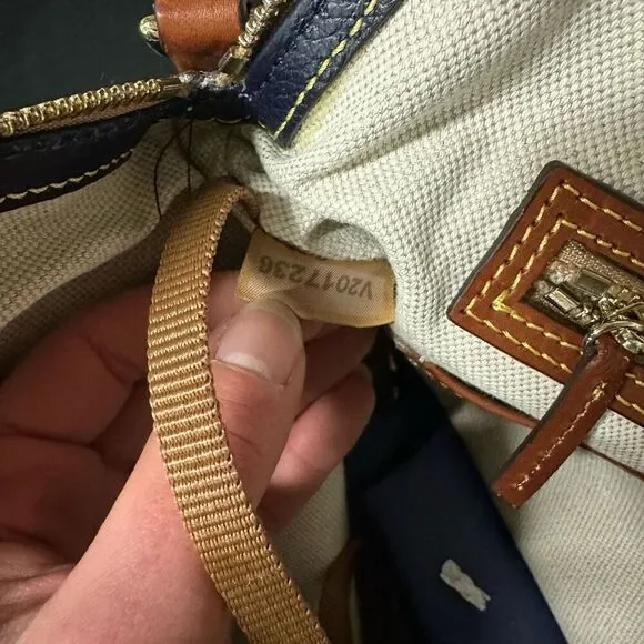 New Dooney and Bourke Pebble Grain Large Domed Satchel
